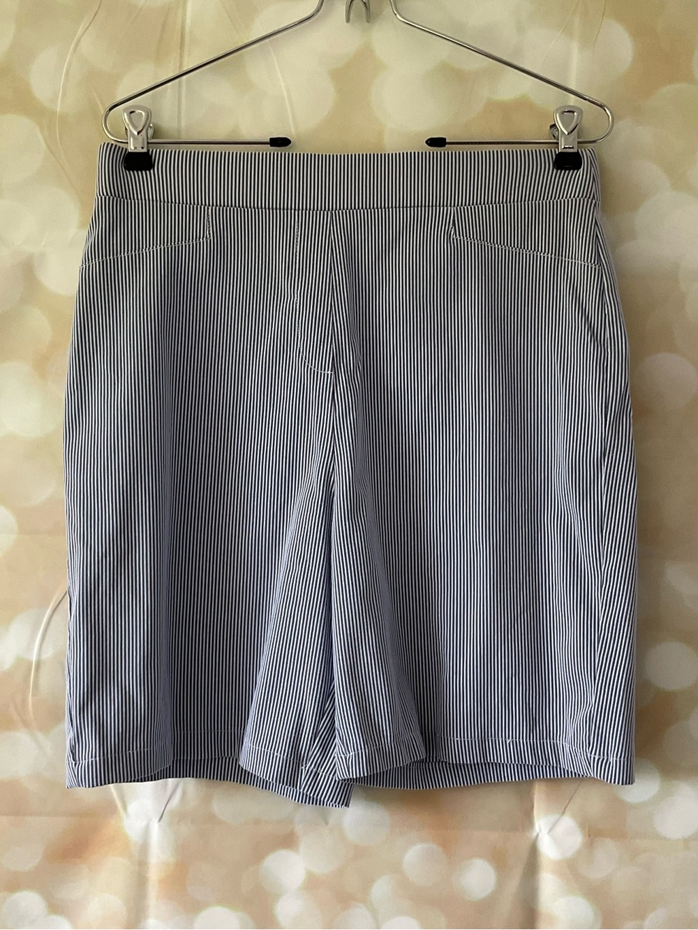 Calvin Klein Blue and White Stripped Shorts